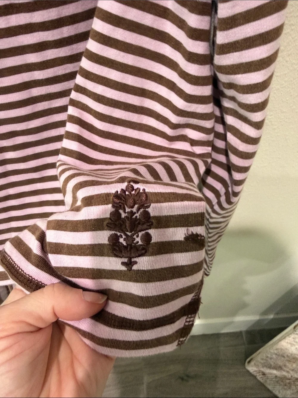 NWOT Free People Restoration Yarn Dye Stripe Layering Shirt